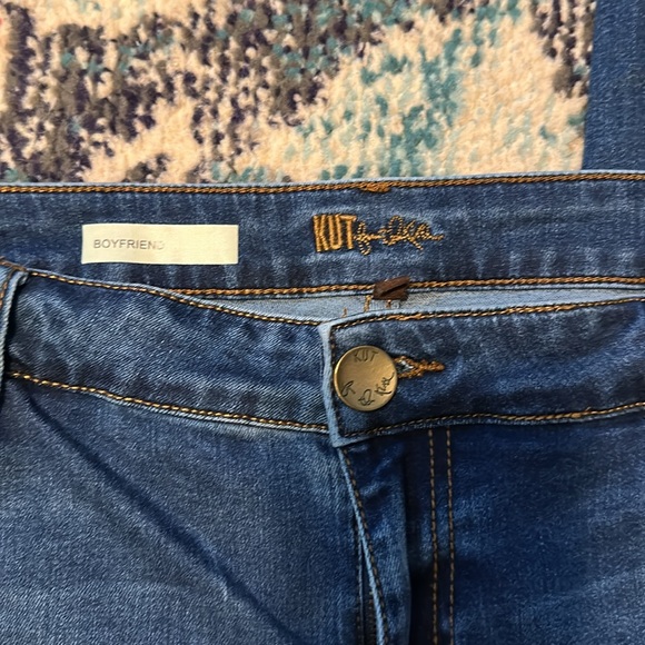 Kut from the Kloth Mid Rise Boyfriend Jeans Size 16 - Picture 5 of 7